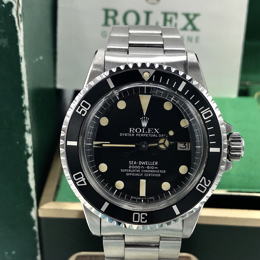 Vintage Rolex 1665 Sea-Dweller MK I dial Full set 1980 With Box Papers