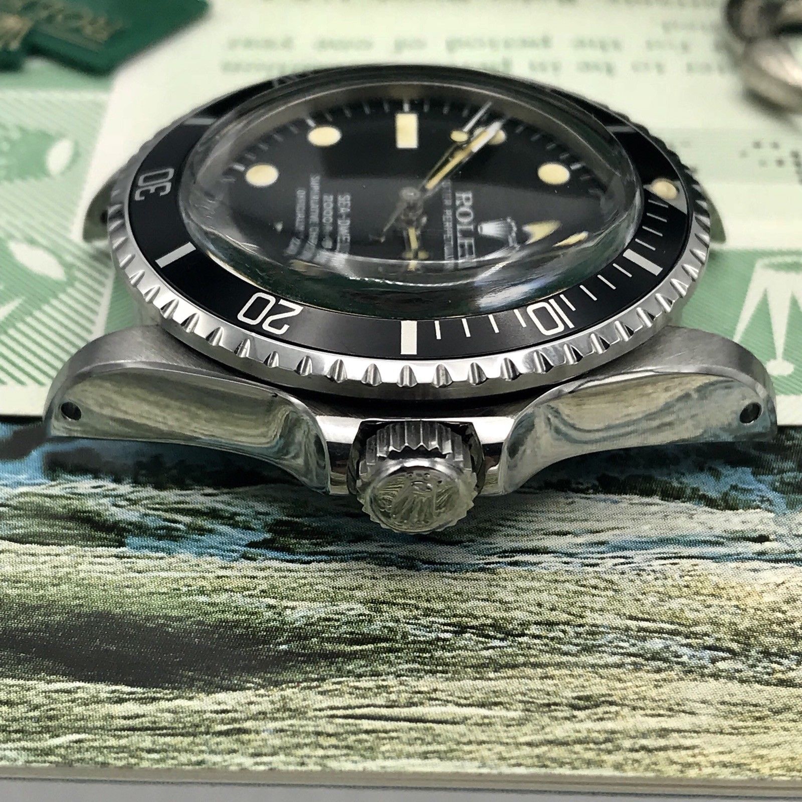 Vintage Rolex 1665 Sea-Dweller MK I dial Full set 1980 With Box Papers