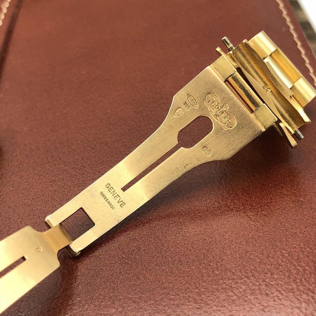 1977 Vintage Rolex GMT Master 1675 Gold Unpolished Mint Condition Brown Nipple