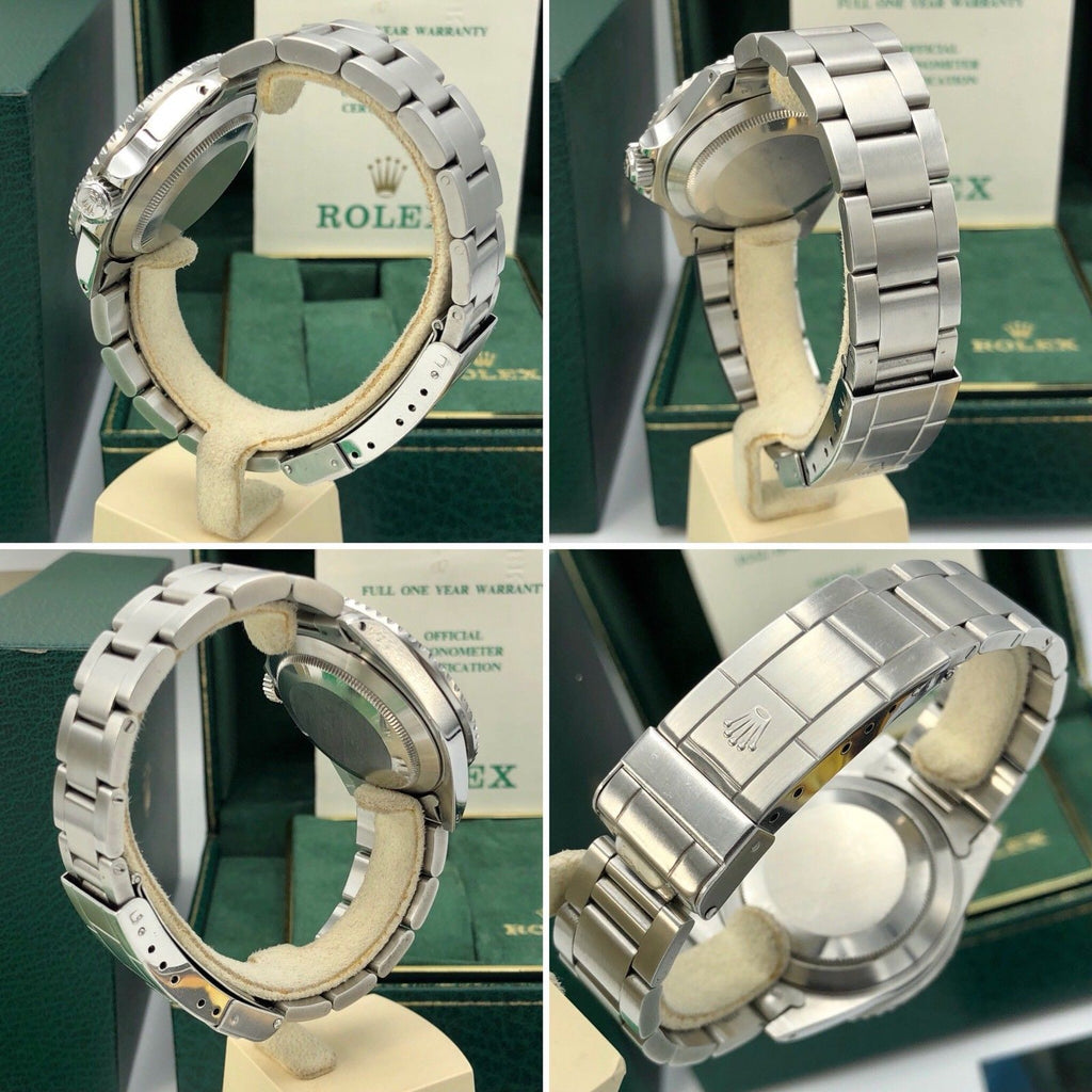 Vintage Rolex 16800 Submariner Creamy Patina dial Unpolished 1985 box & Papers