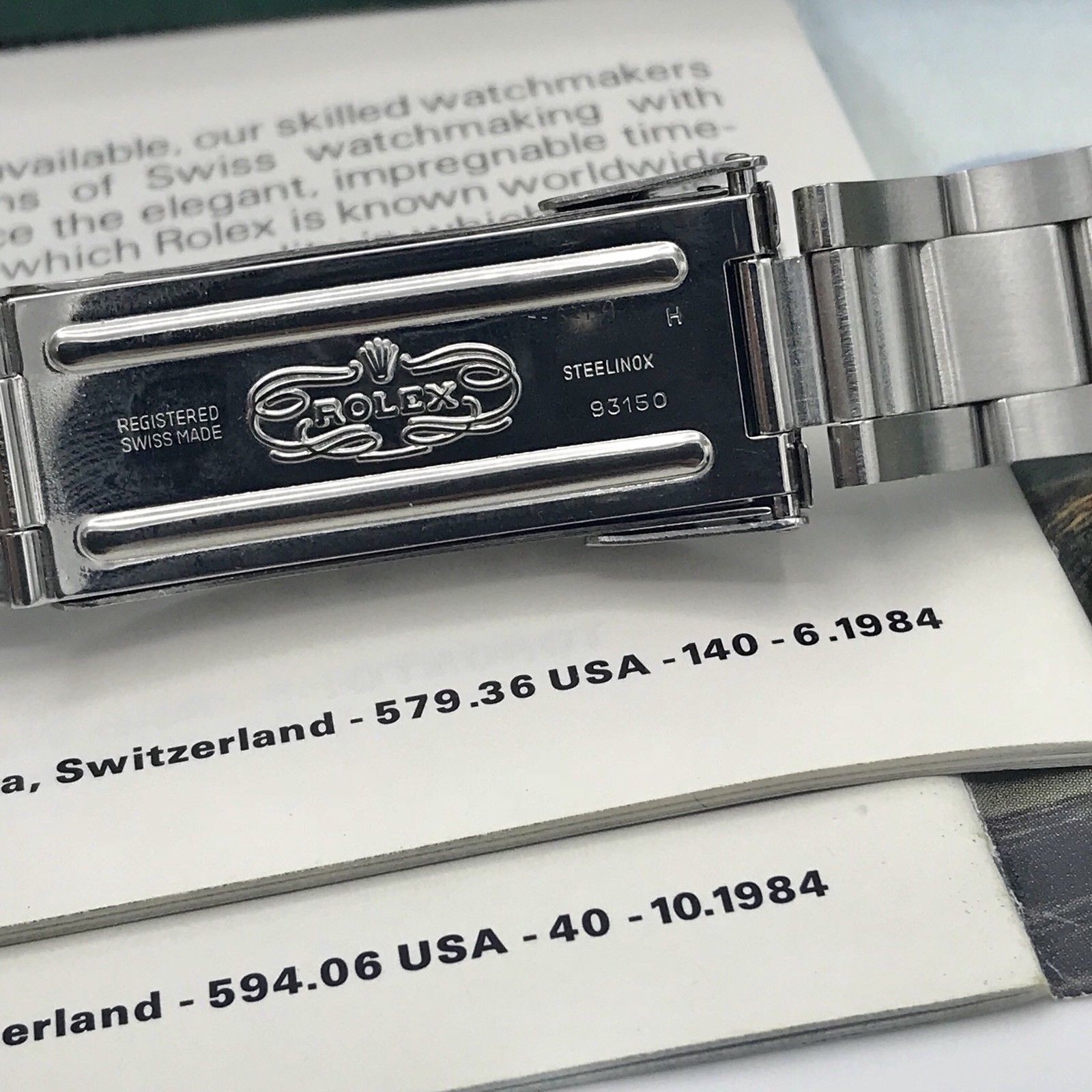 Vintage Rolex 16800 Submariner transitional Matte dial Fullset 1983 box & Papers
