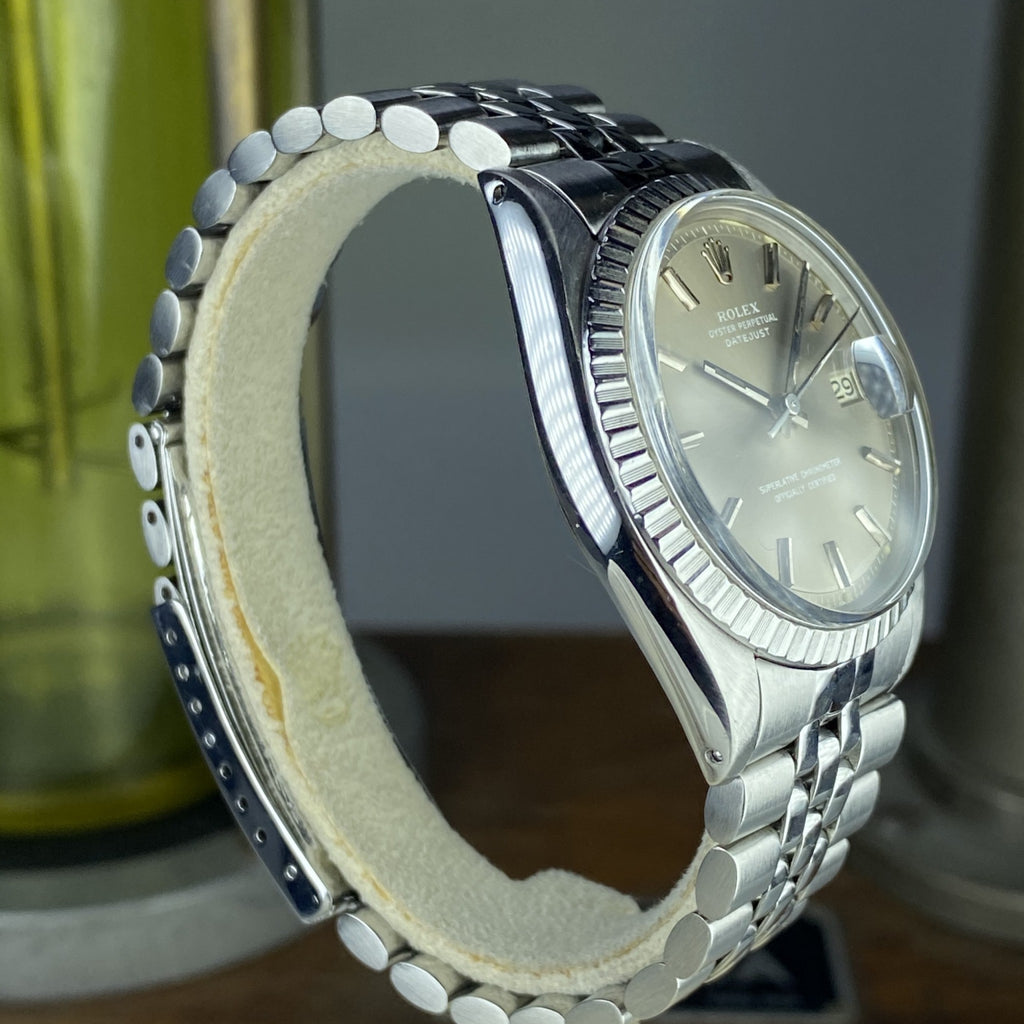 1977 Vintage Rolex 1603 Date just Original Gray Sigma Dial