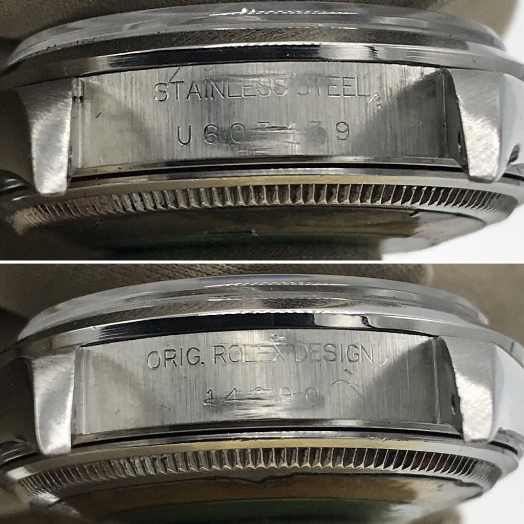 Vintage Rolex Air-King 14000 Real Tropical Blue Dial Stainless Steel 34mm 1997