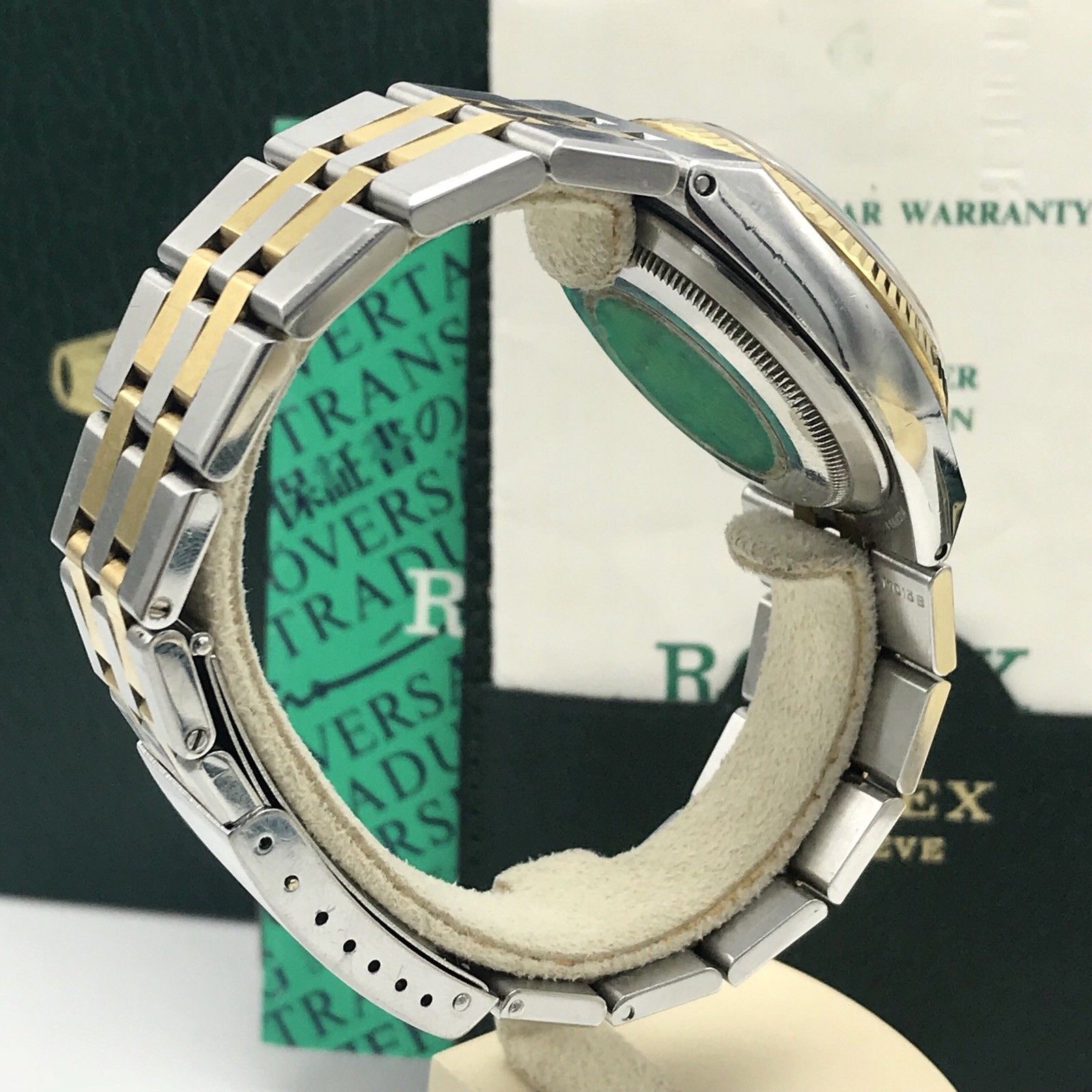 Vintage Rolex DateJust 17013 Oyster quartz Unpolished With box & Papers