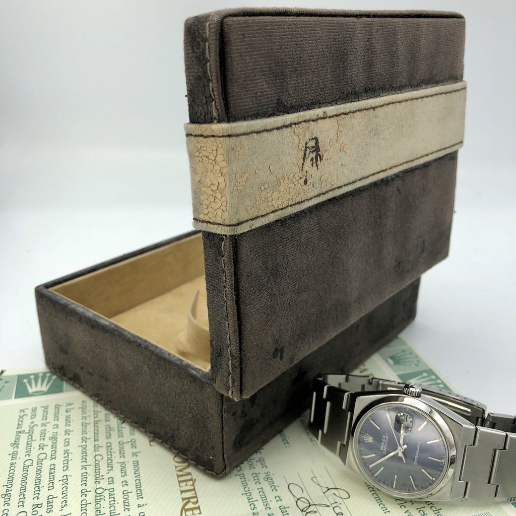 1980 Vintage Rolex DateJust Oyster quartz 17000 Blue Mk 1 Dial With box & Papers
