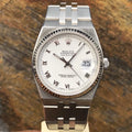 Vintage Rolex DateJust Oyster quartz 17014 Gold 18k Bezel Mint Condition
