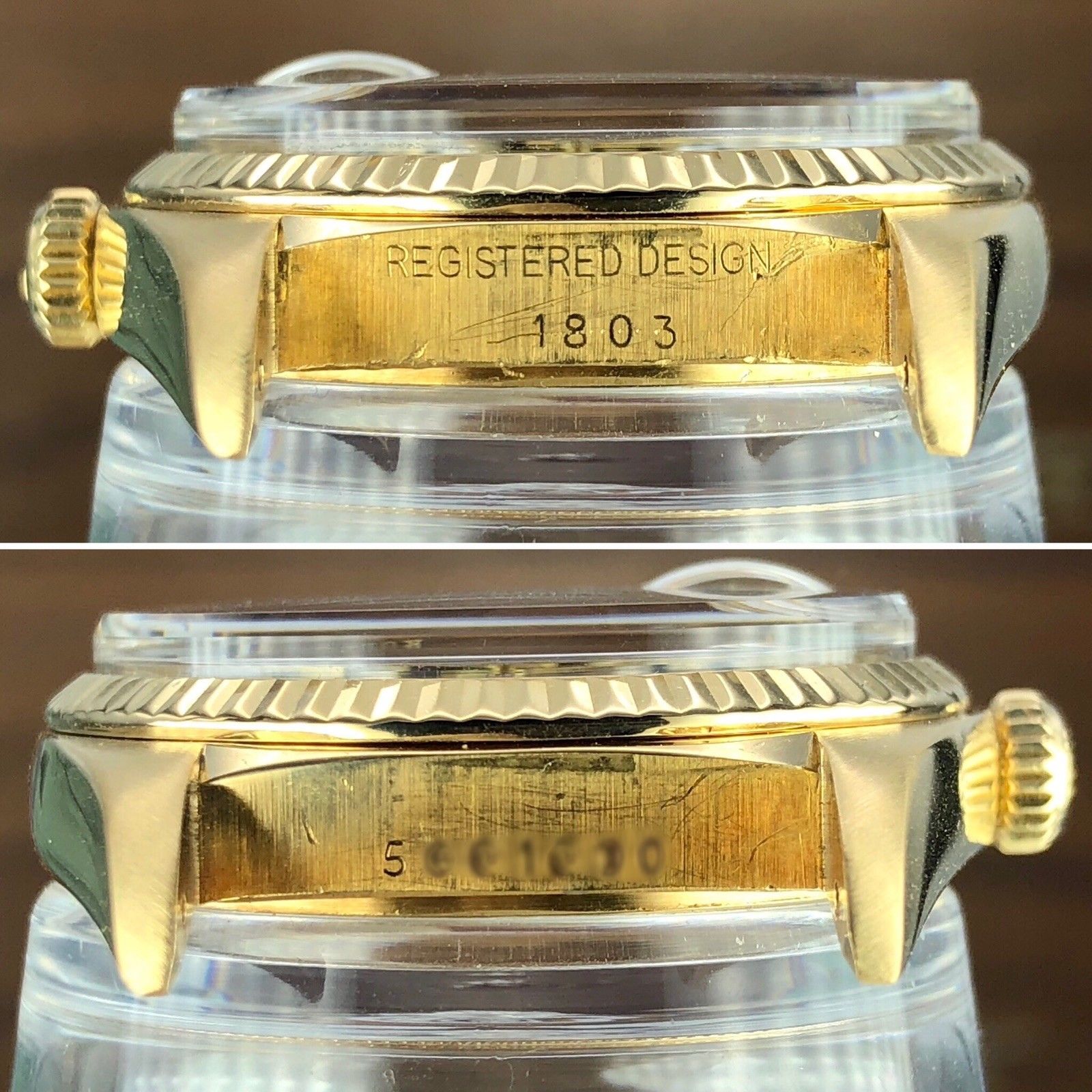 1976 Vintage Rolex Day Date 1803 Solid 18k Yellow Gold Rare Gray Diamond Dial