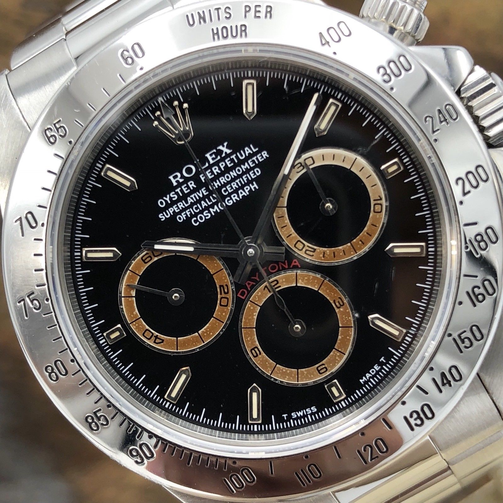 Vintage Rolex Daytona 16520 Zenith 1993 S Serial Extra Patrizzi Dial