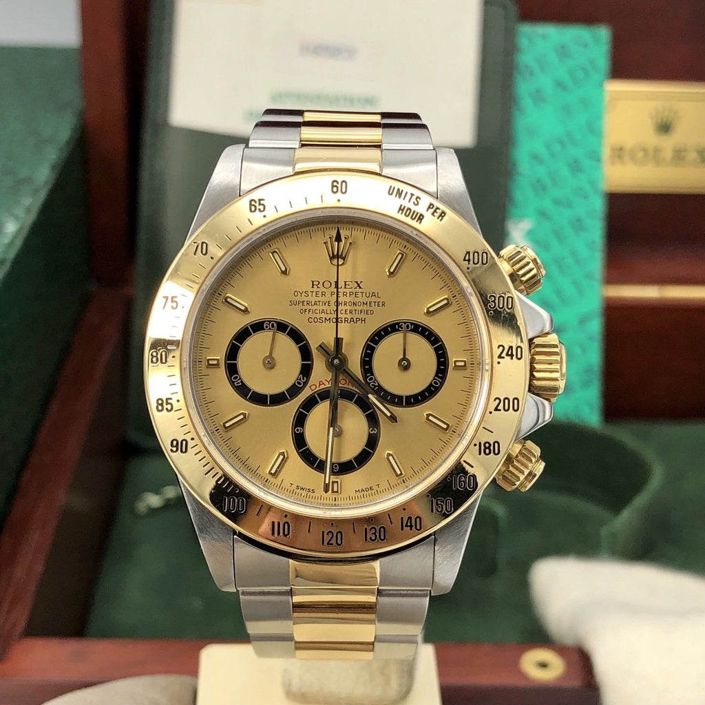 Vintage Rolex Daytona 16523 1993/4 N Serial Full Set Box Papers