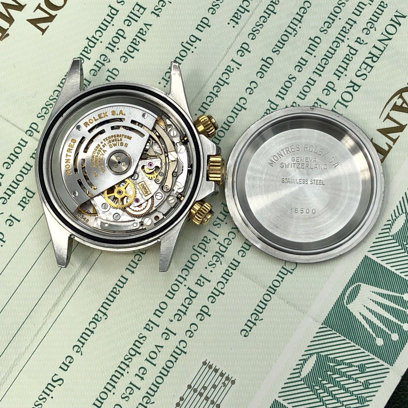 Vintage Rolex Daytona 16523 1993/4 N Serial Full Set Box Papers