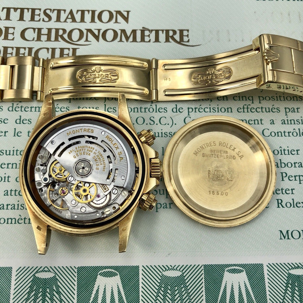 Vintage Rolex Daytona 16528 Porcelain Dial zenith 1989 L Serial Full Set Papers