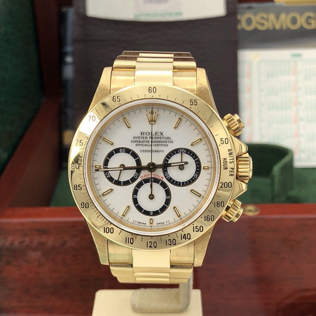 Vintage Rolex Daytona 16528 Porcelain Dial zenith 1989 L Serial Full Set Papers