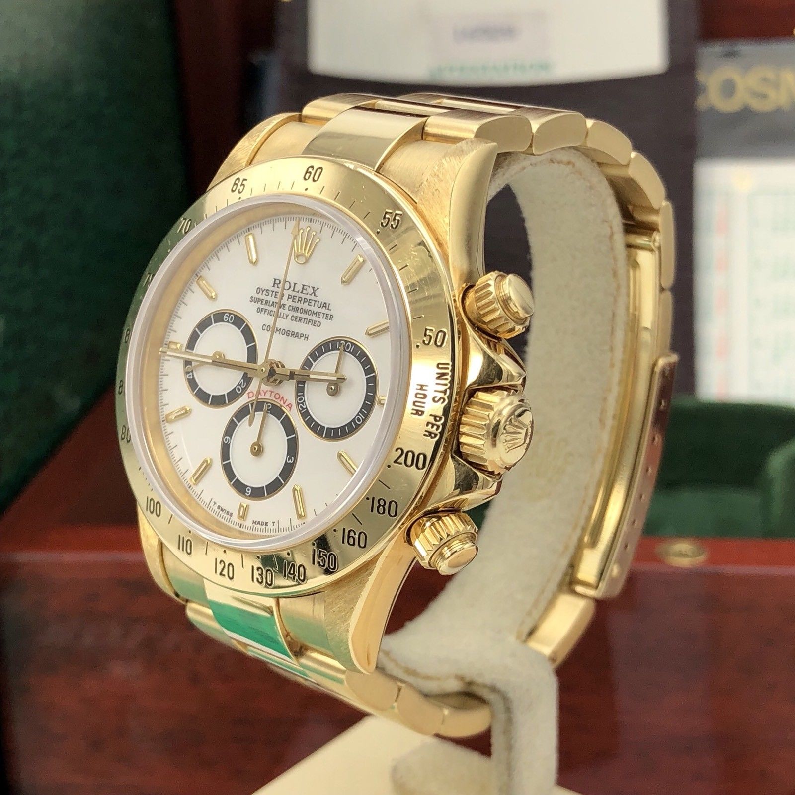 Vintage Rolex Daytona 16528 Porcelain Dial zenith 1989 L Serial Full Set Papers