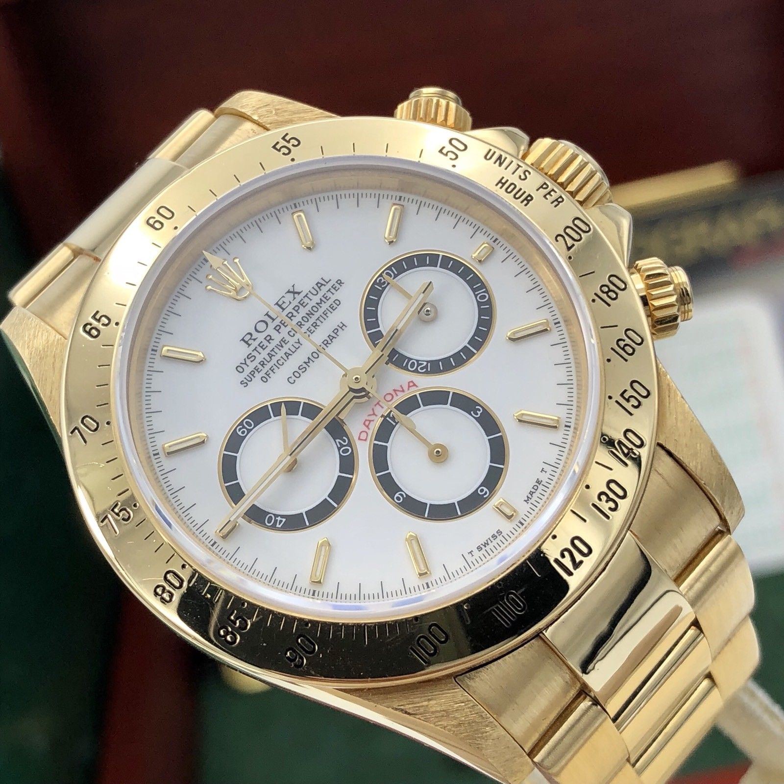 Vintage Rolex Daytona 16528 Porcelain Dial zenith 1989 L Serial Full Set Papers