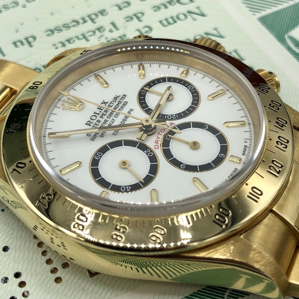 Vintage Rolex Daytona 16528 Porcelain Dial zenith 1989 L Serial Full Set Papers