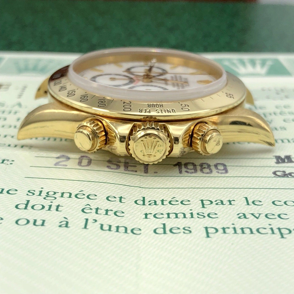 Vintage Rolex Daytona 16528 Porcelain Dial zenith 1989 L Serial Full Set Papers