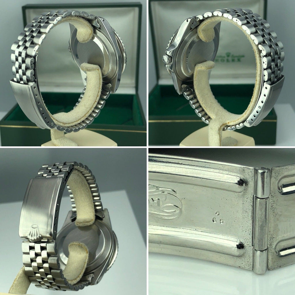 Vintage Rolex GMT Master 1675 Gilt Glossy Dial Fat Pepsi Font With Box 1965