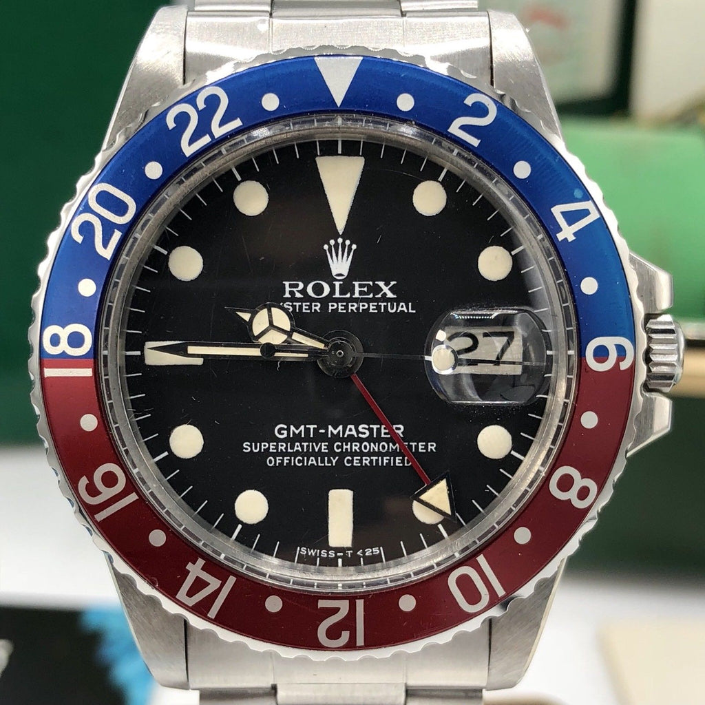 Vintage Rolex GMT Master 1675 Last Generation Full Set Punch Papers Box 1979