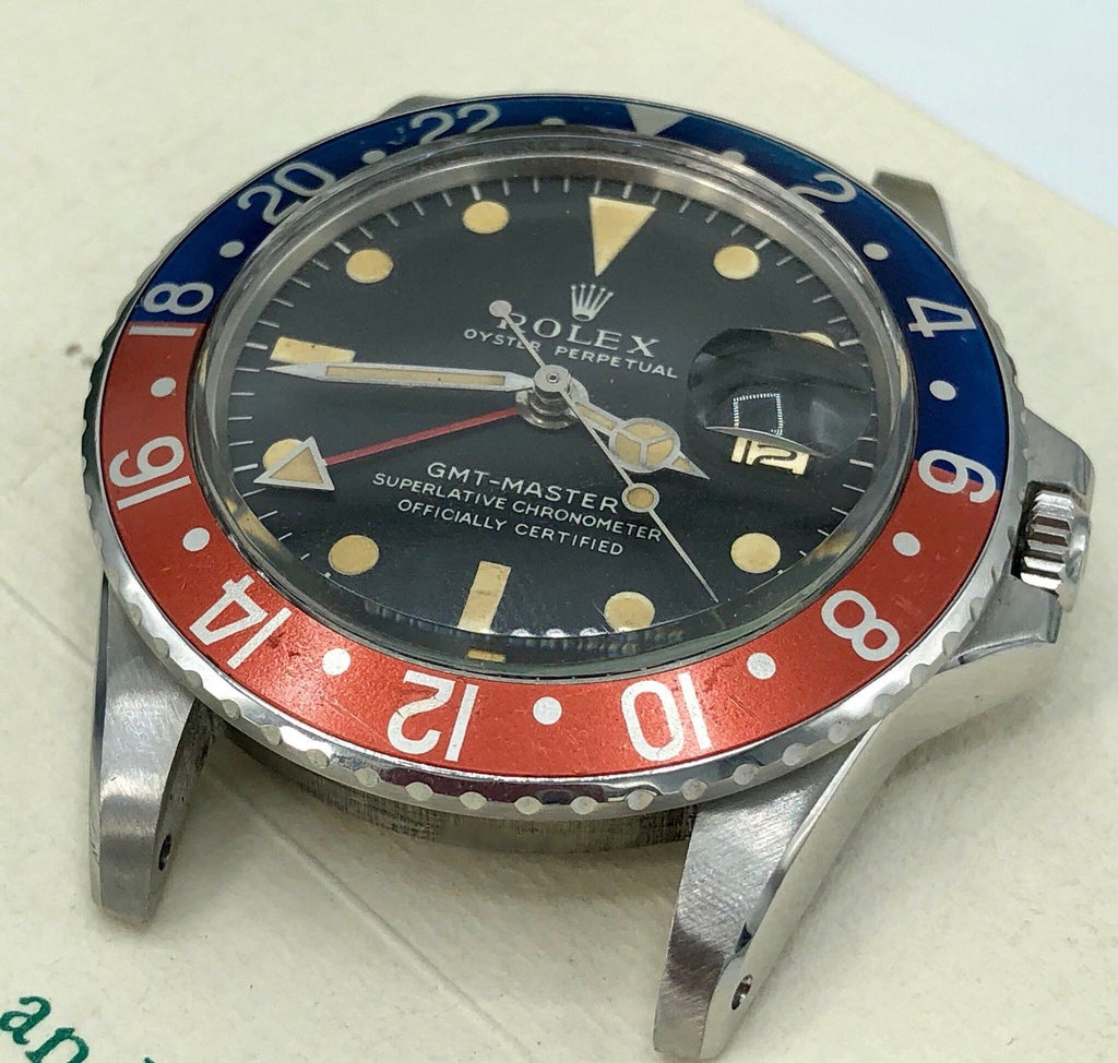 Vintage Rolex GMT Master 1675 Long E Mk1 Dial Full Set Punch Papers Box 1968