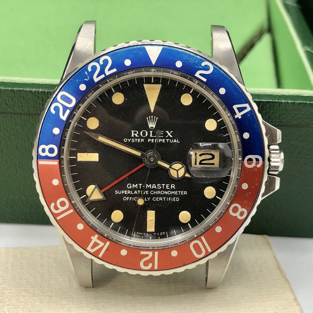 Vintage Rolex GMT Master 1675 Long E Mk1 Dial Full Set Punch Papers Box 1968