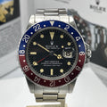Vintage Rolex GMT Master 1675 Mk1 Long E 1972 Best Example pepsi