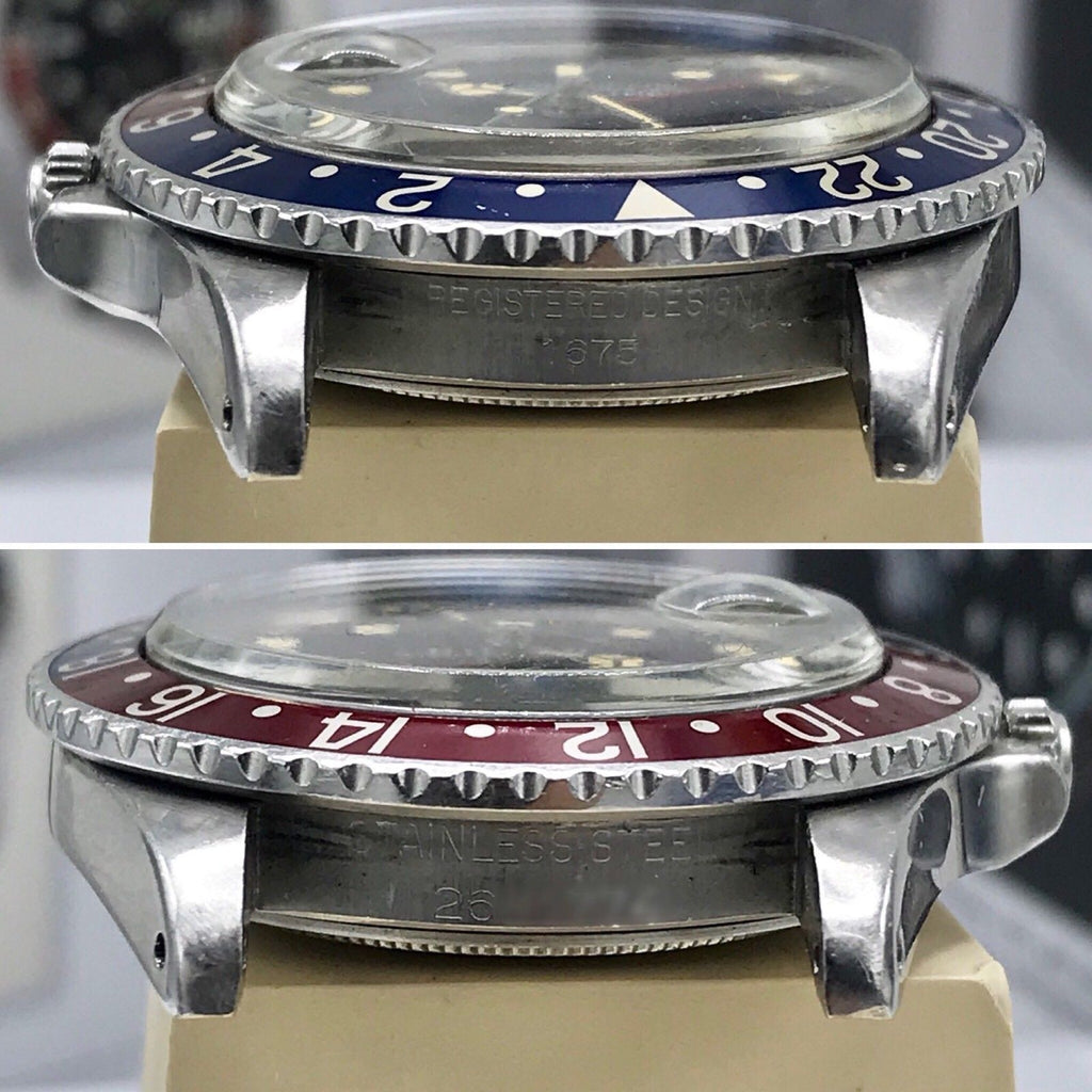 Vintage Rolex GMT Master 1675 Mk1 Long E 1972 Best Example pepsi