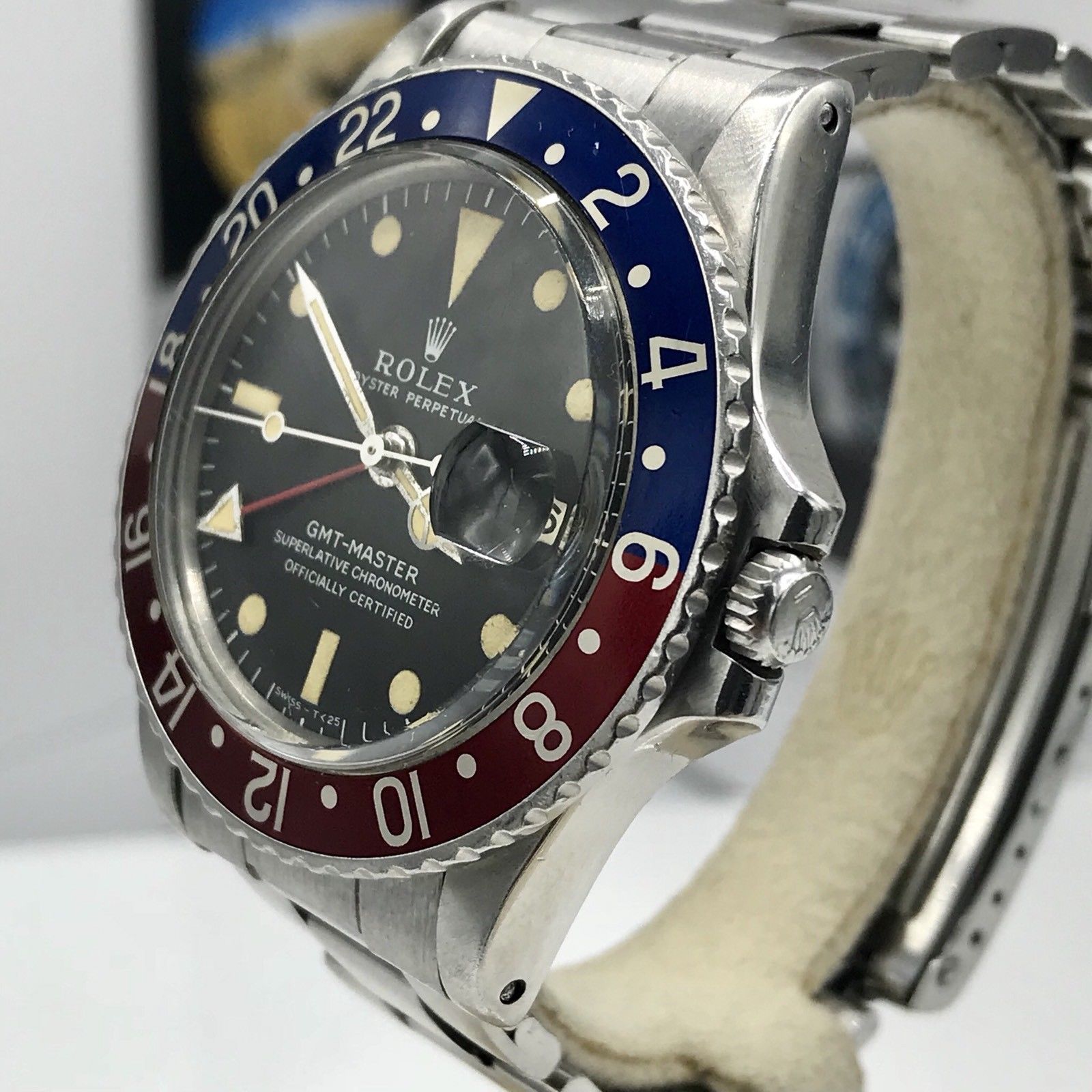 Vintage Rolex GMT Master 1675 Mk1 Long E 1972 Best Example pepsi