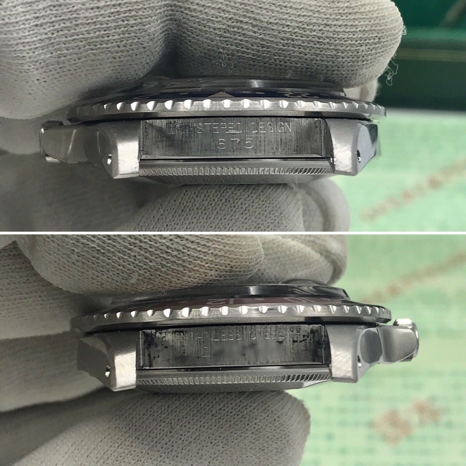 Vintage Rolex GMT Master 1675 Mk1 Long E & Full Set Double Punch Papers 1972