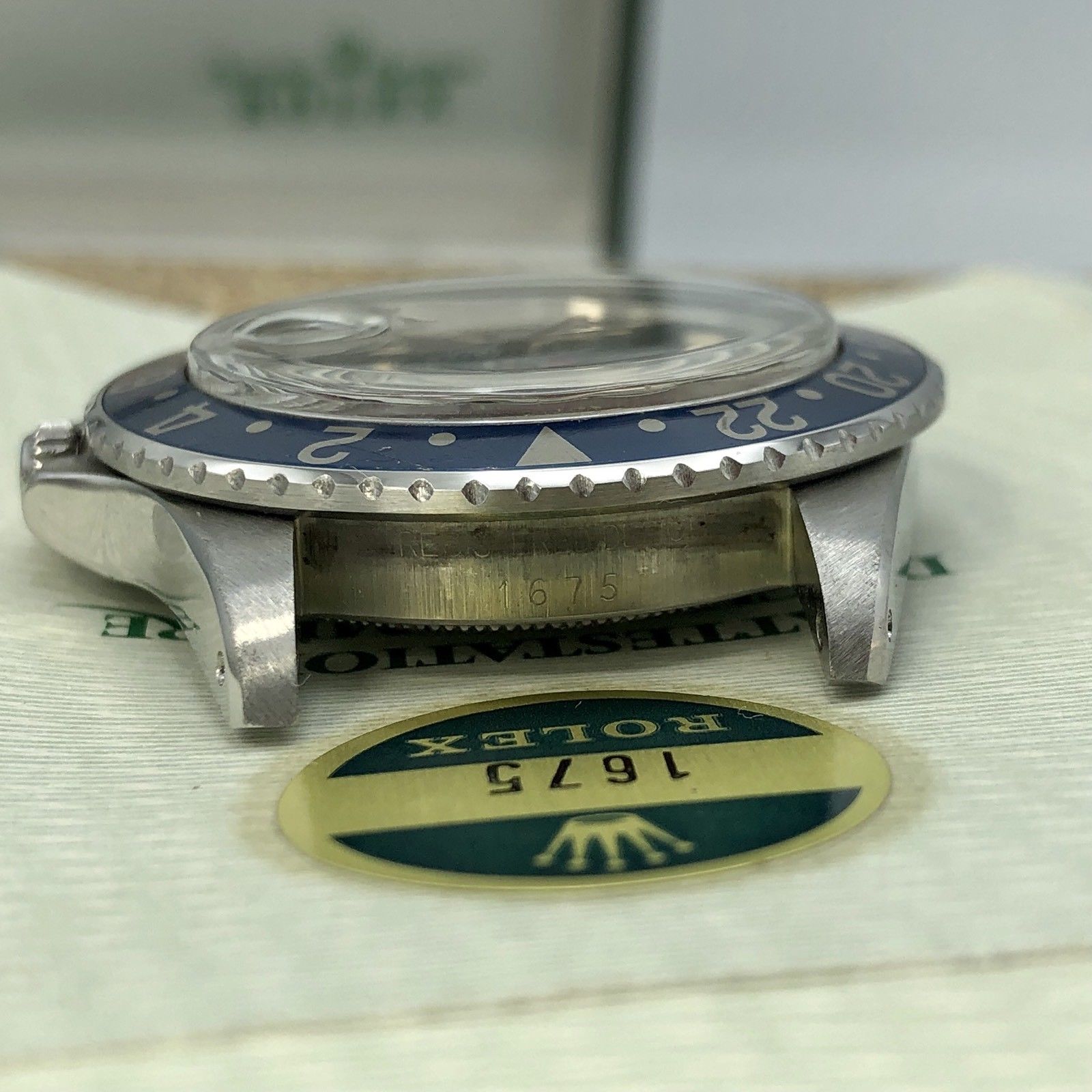 1973 Vintage Rolex GMT Master 1675 Mk2 Dial Full Set Punch Papers Box