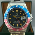 1978 Vintage Rolex GMT Master 1675 Pumpkin Dial Pink Pepsi Unpolished With Box