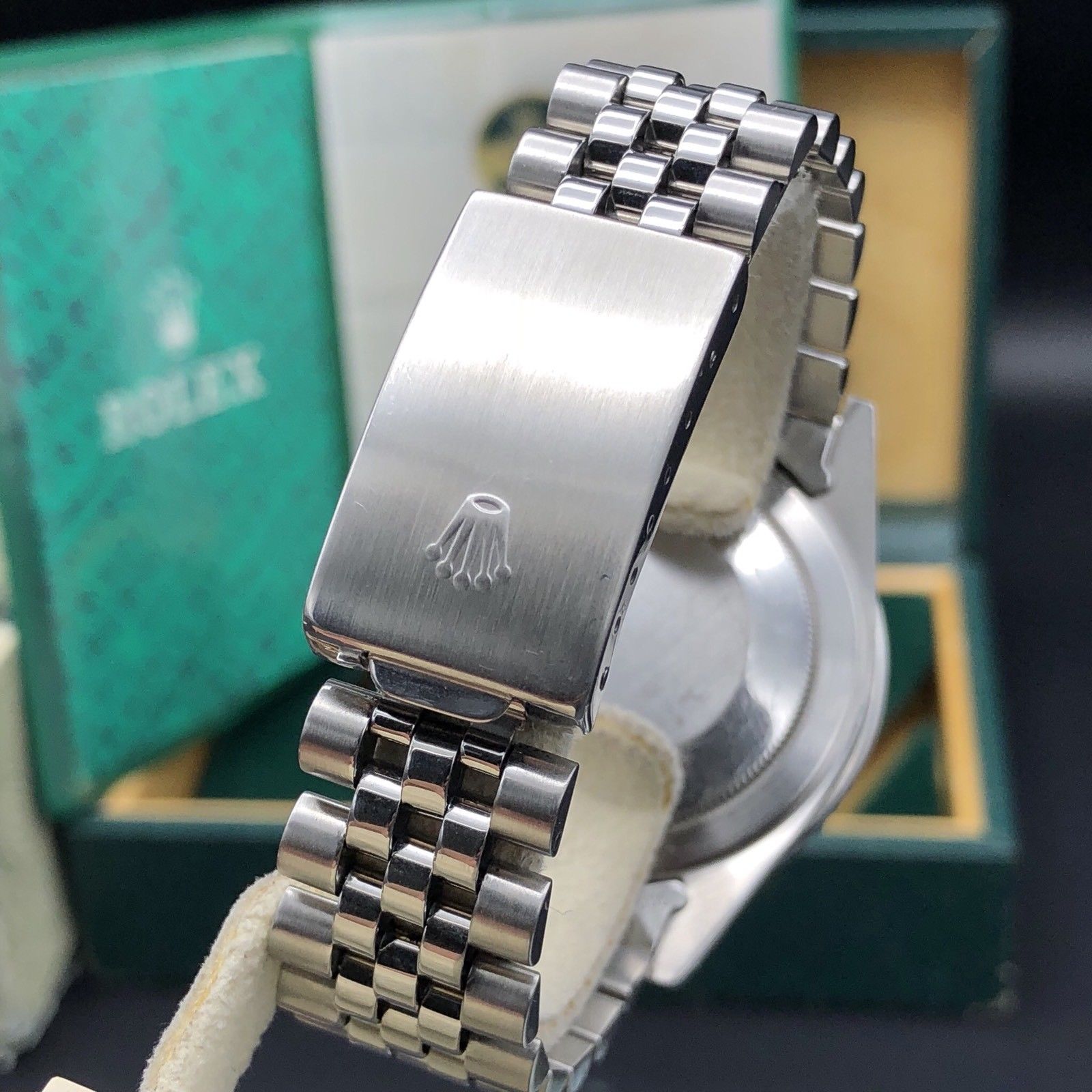 Vintage Rolex GMT Master 16750 Glossy Patina Dial Full Set Punch Papers Box 1984