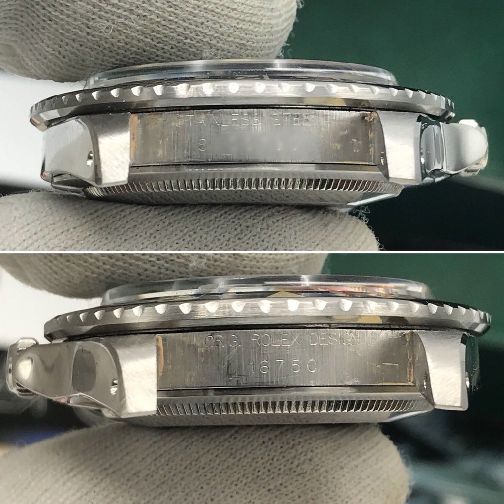 Vintage Rolex GMT Master 16750 Original Dial & Hands Full Set 1984 Faded Papers