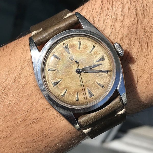 Vintage Rolex Oyster Perpetual Tropical Ref. 6098 “Everest Explorer” large 36mm