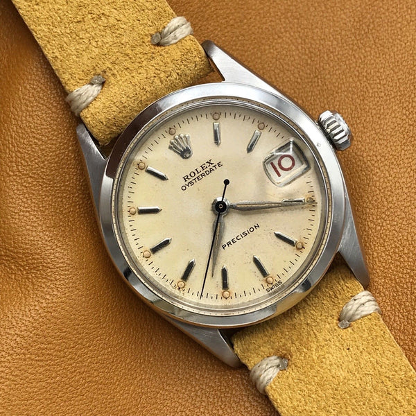 Vintage Rolex Oysterdate precision 6266 Boys size for ladies