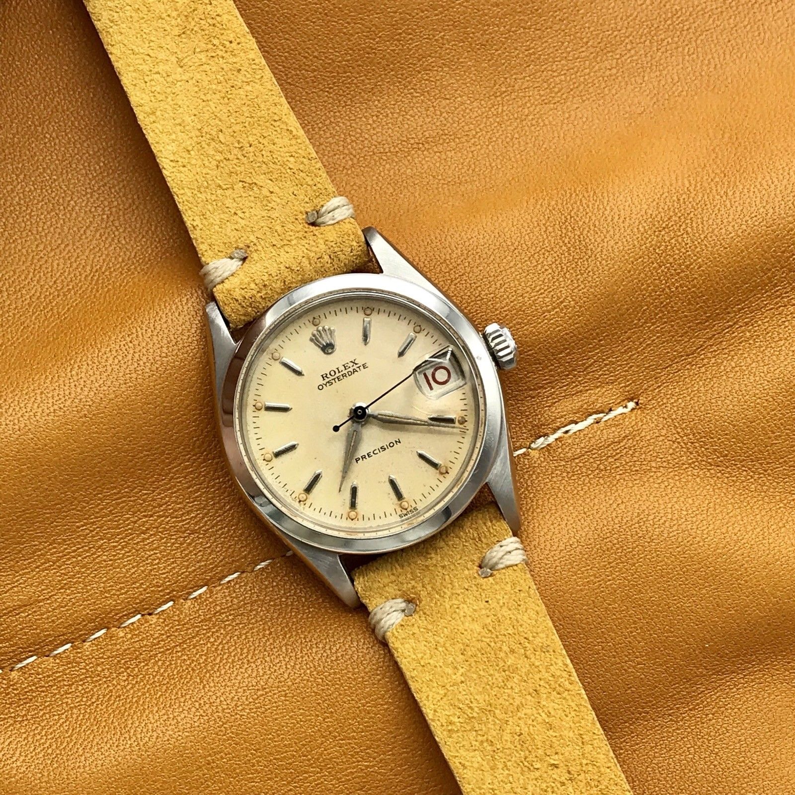 Vintage Rolex Oysterdate precision 6266 Boys size for ladies