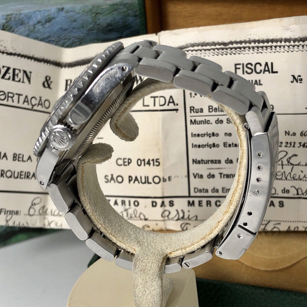 Vintage Rolex Submariner 16610 Patina Dial 1990 with invoice