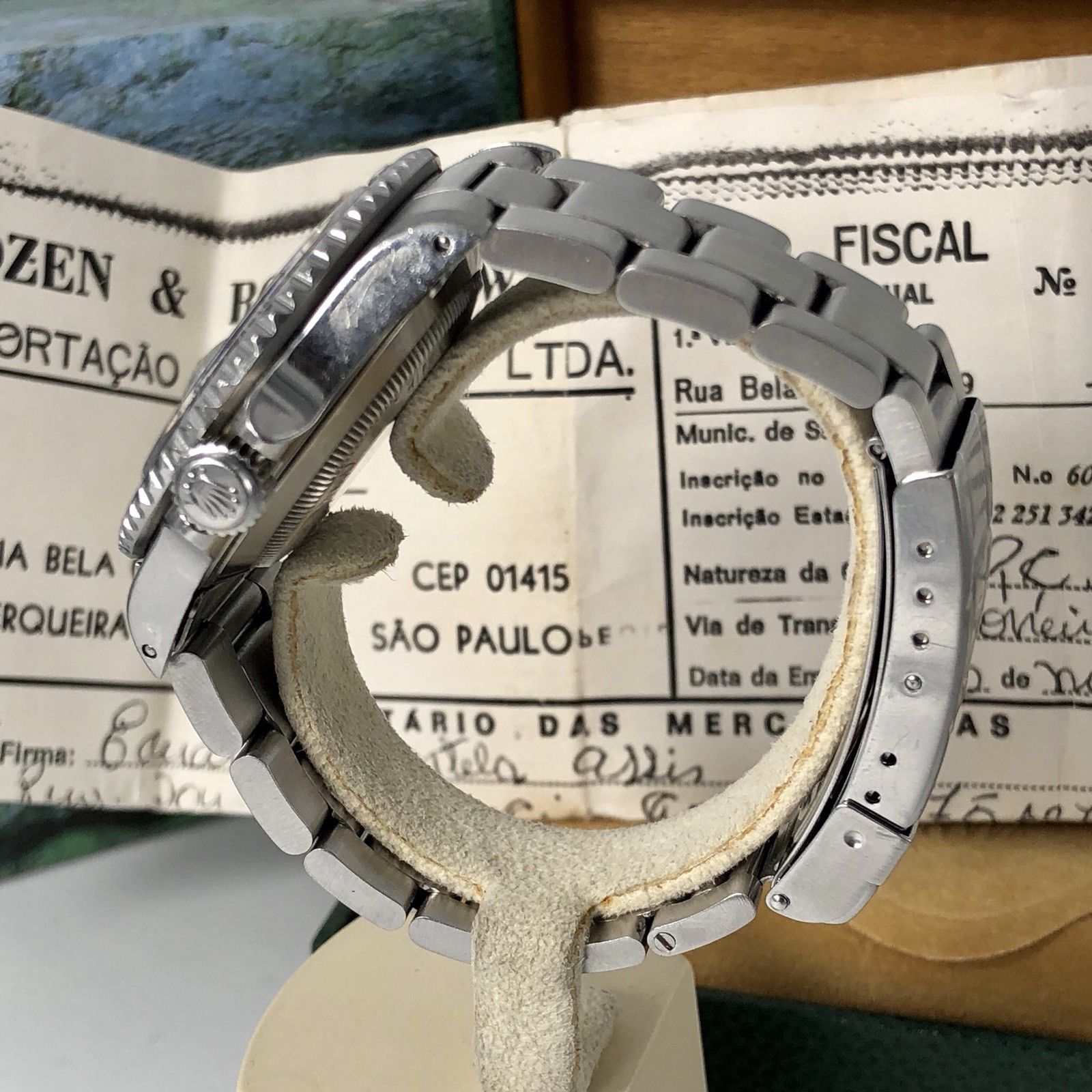 Vintage Rolex Submariner 16610 Patina Dial 1990 with invoice