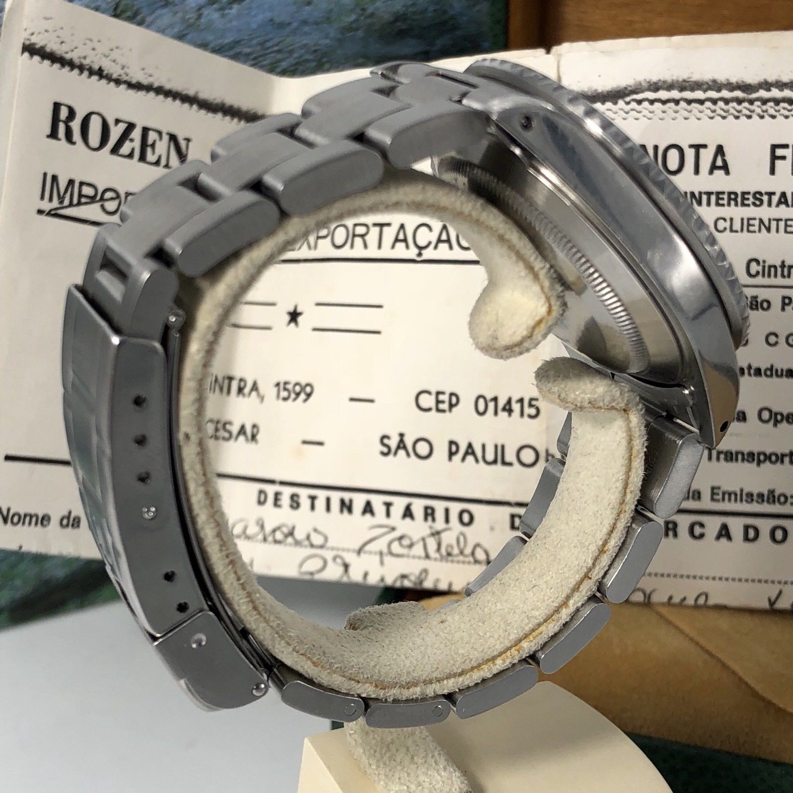Vintage Rolex Submariner 16610 Patina Dial 1990 with invoice