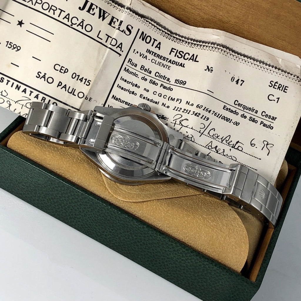 Vintage Rolex Submariner 16610 Patina Dial 1990 with invoice
