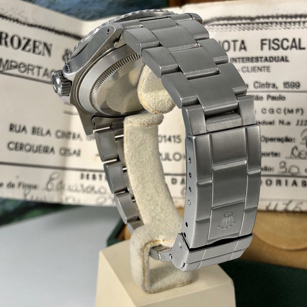 Vintage Rolex Submariner 16610 Patina Dial 1990 with invoice