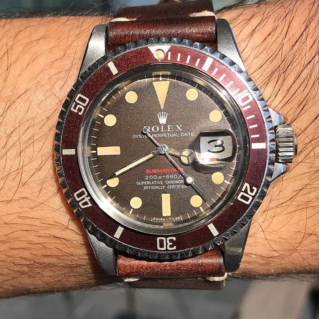 Rolex Submariner 1680 Red Meter First Tropical fullset box & Paper