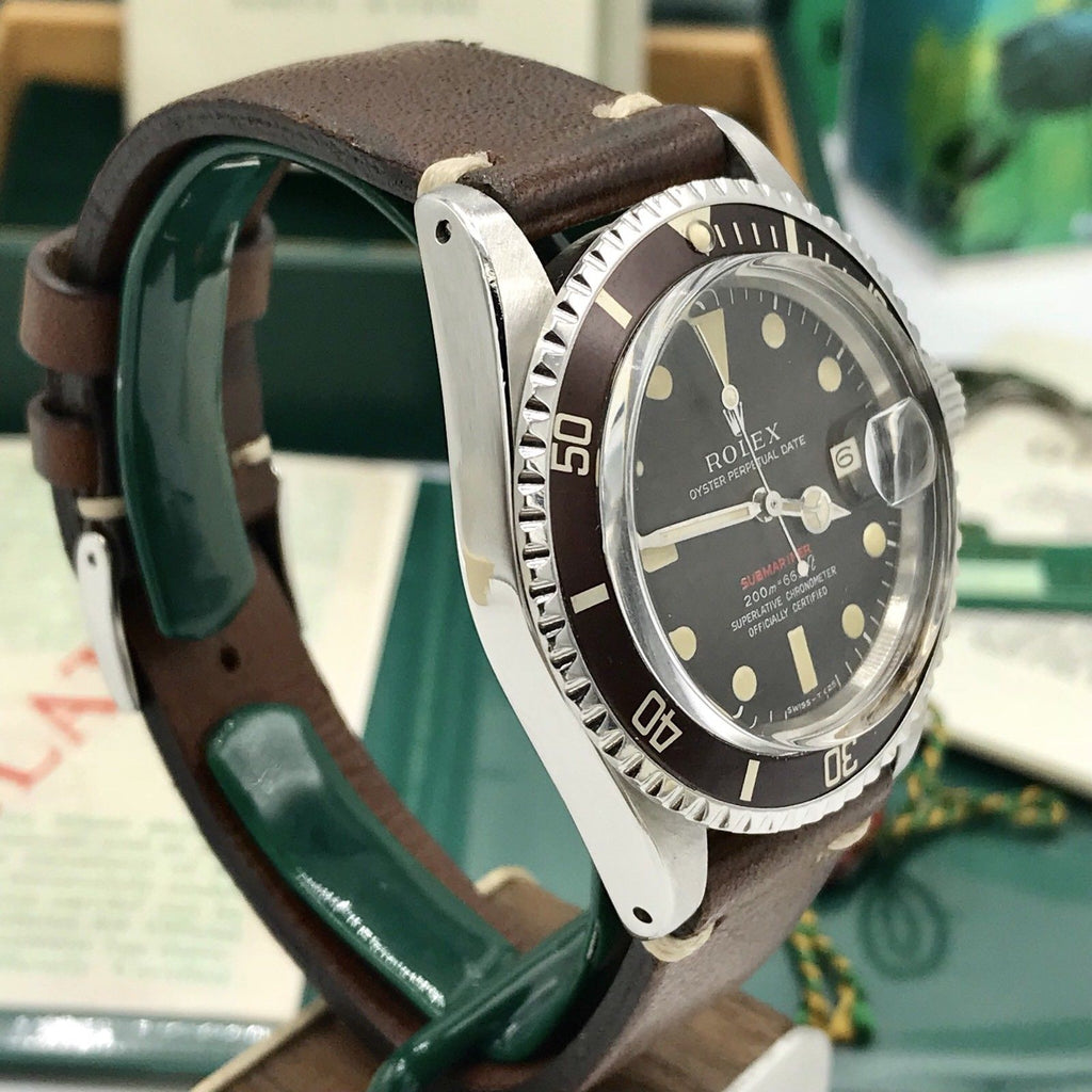 Rolex Submariner 1680 Red Meter First Tropical fullset box & Paper