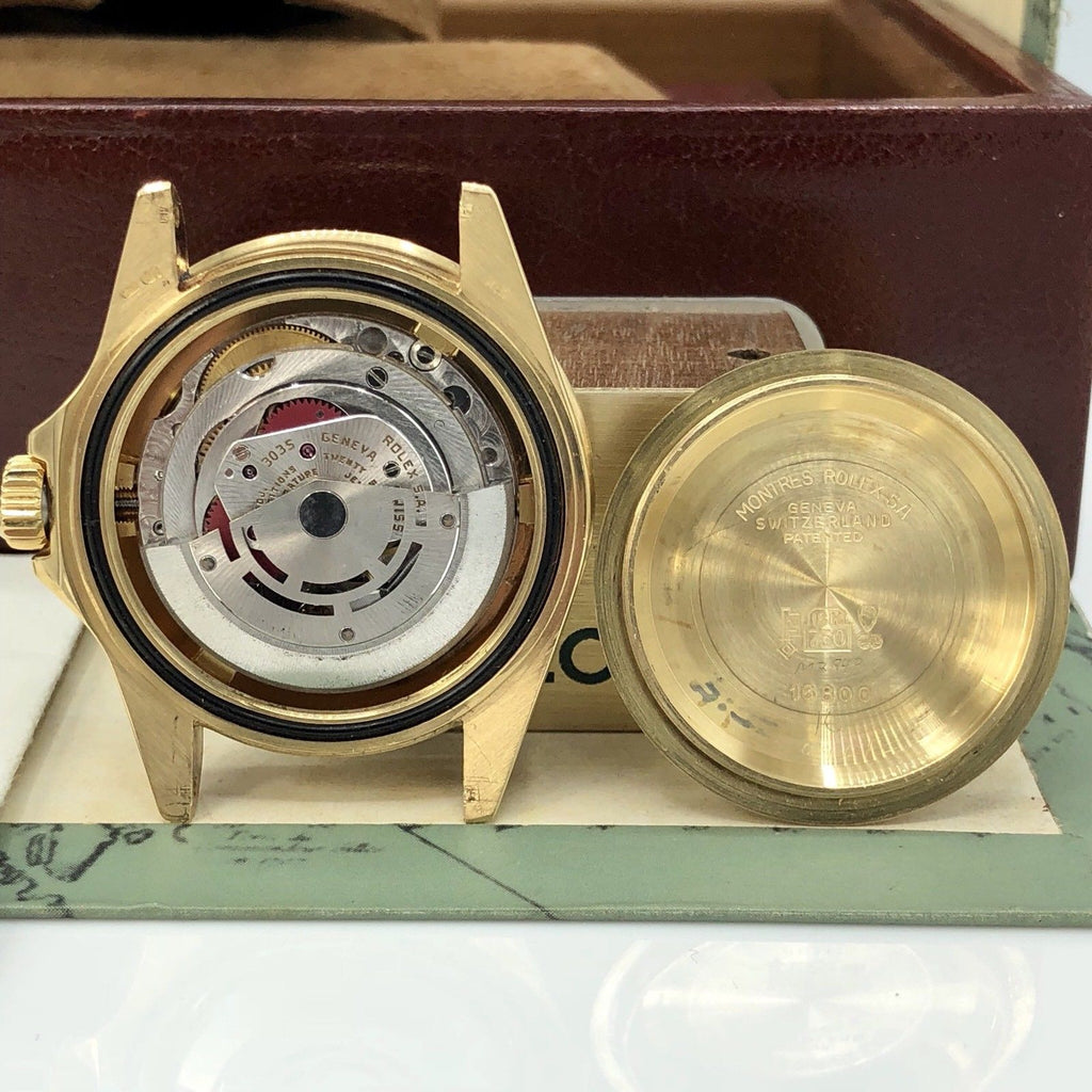 Vintage Rolex Submariner 16808 Amazing Tropical Full Set Punch Papers Box 1984
