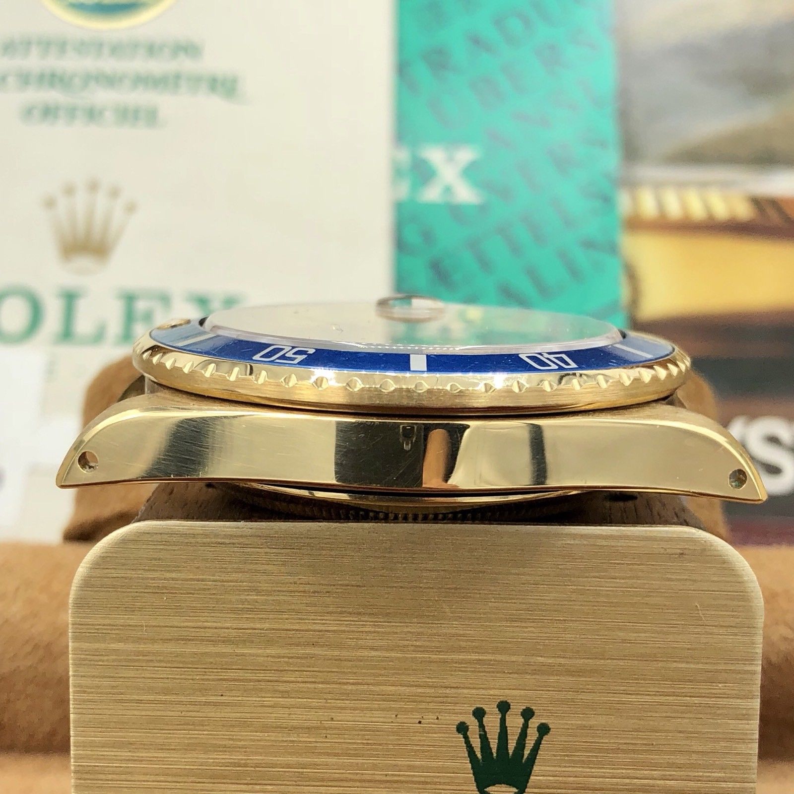 Vintage Rolex Submariner 16808 Amazing Tropical Full Set Punch Papers Box 1984