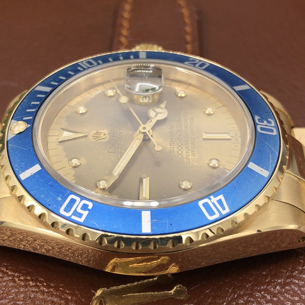 Vintage Rolex Submariner 16808 Full Tropical Dial Full Set Papers Box 1984