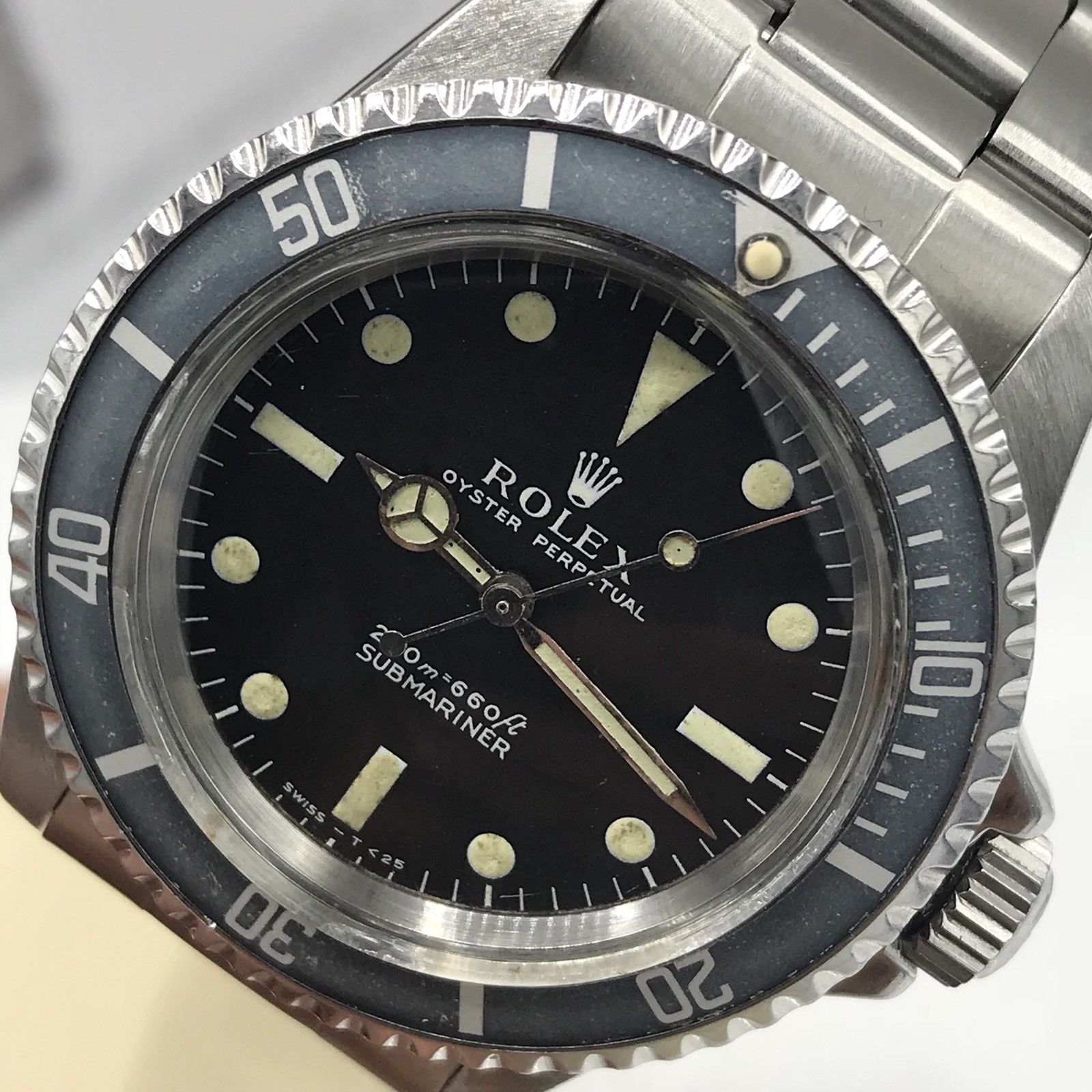 Vintage Rolex Submariner 5513 Meter First & Full Set Box Papers 1966