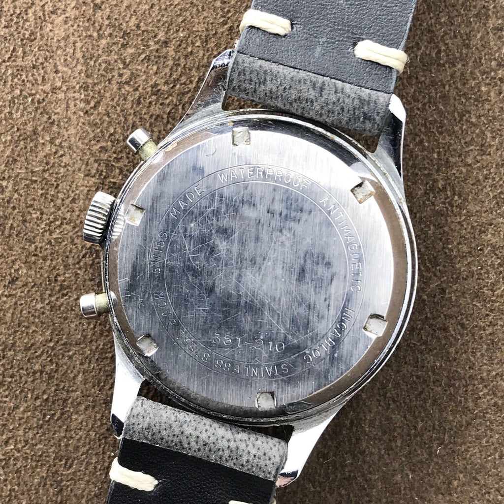 Vintage Sheffield 351-210 Chronograph Venus 210 Manual Wind Watch