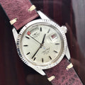 Vintage Technos Star Chief Day Date Diver Automatic unique watch red date