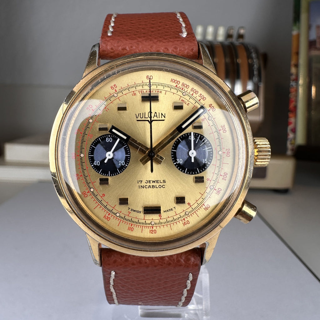 Vintage Vulcain Chronograph Valjoux 7733 movement