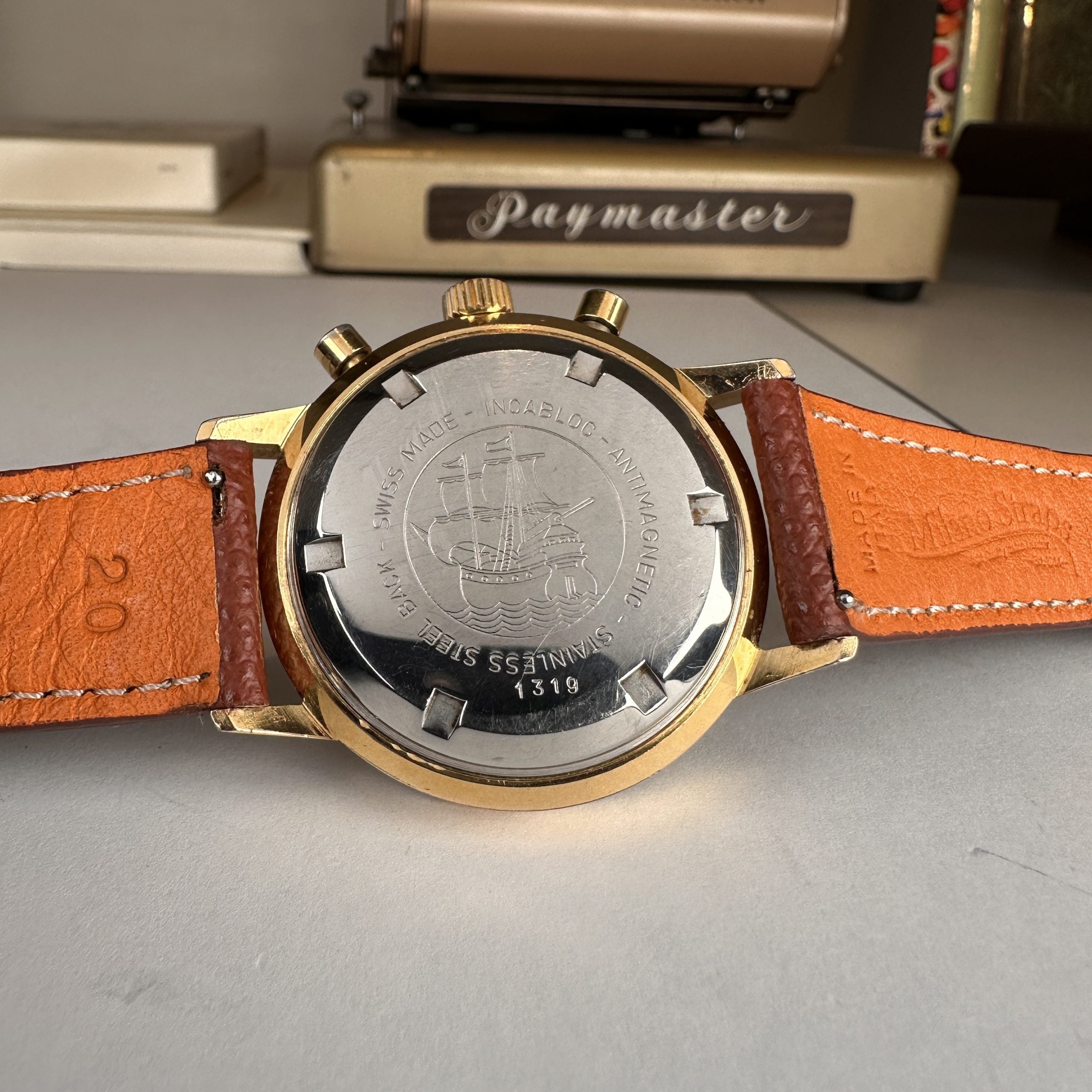 Vintage Vulcain Chronograph Valjoux 7733 movement